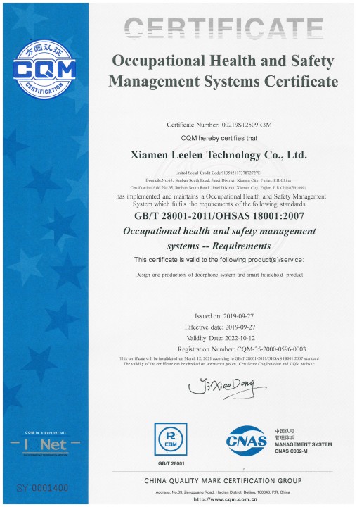  OHSAS 18001 Zertifizierung
